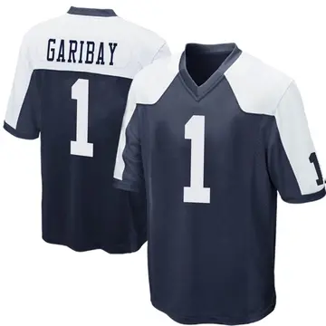 Nike Jonathan Garibay Men's Game Dallas Cowboys Navy Blue Throwback Jersey
