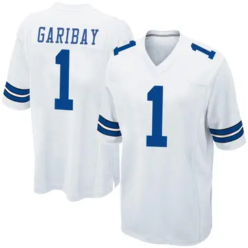 Nike Jonathan Garibay Men's Game Dallas Cowboys White Jersey