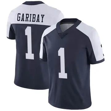 Nike Jonathan Garibay Men's Limited Dallas Cowboys Navy Alternate Vapor Untouchable Jersey