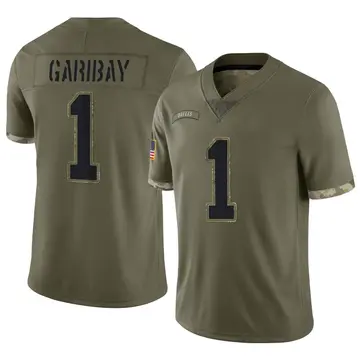 Nike Jonathan Garibay Men's Limited Dallas Cowboys Olive 2022 Salute To Service Jersey