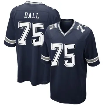 Nike Josh Ball Men's Game Dallas Cowboys Navy Team Color Jersey