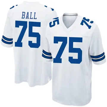Nike Josh Ball Men's Game Dallas Cowboys White Jersey