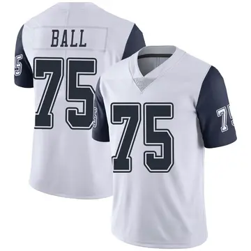 Nike Josh Ball Youth Limited Dallas Cowboys White Color Rush Vapor Untouchable Jersey