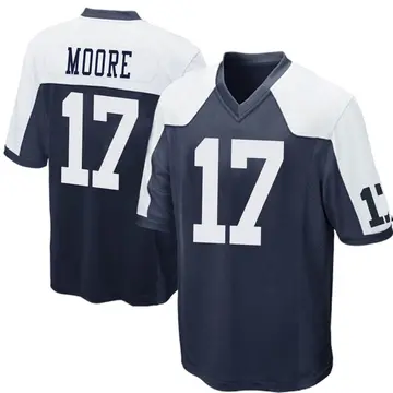 Nike Kellen Moore Men's Game Dallas Cowboys Navy Blue Throwback Jersey