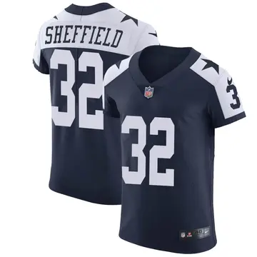 Nike Kendall Sheffield Men's Elite Dallas Cowboys Navy Alternate Vapor Untouchable Jersey