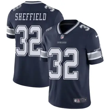 Nike Kendall Sheffield Youth Limited Dallas Cowboys Navy Team Color Vapor Untouchable Jersey