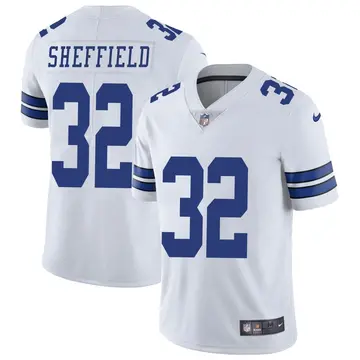 Nike Kendall Sheffield Youth Limited Dallas Cowboys White Vapor Untouchable Jersey