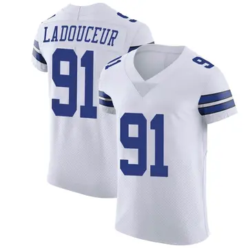 Nike L.P. LaDouceur Men's Elite Dallas Cowboys White L.P. Ladouceur Vapor Untouchable Jersey