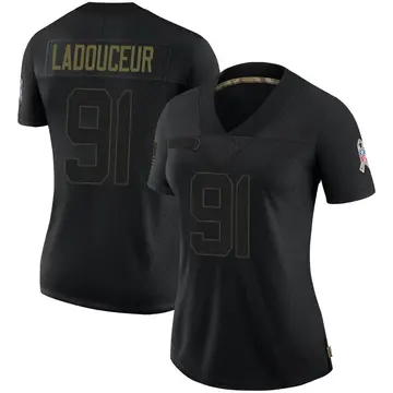 Nike L.P. LaDouceur Women's Limited Dallas Cowboys Black L.P. Ladouceur 2020 Salute To Service Jersey