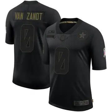 Nike La'Kendrick Van Zandt Men's Limited Dallas Cowboys Black 2020 Salute To Service Jersey