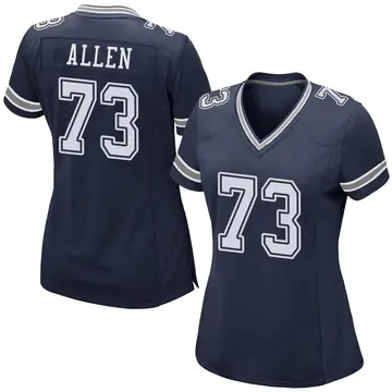 Nike Larry Allen Women's Game Dallas Cowboys Navy Team Color Jersey