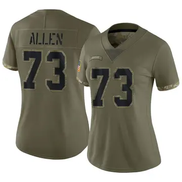 Nike Larry Allen Women's Limited Dallas Cowboys Olive 2022 Salute To Service Jersey