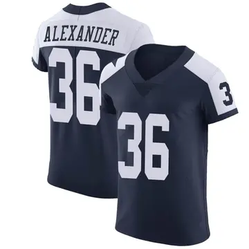 Nike Mackensie Alexander Men's Elite Dallas Cowboys Navy Alternate Vapor Untouchable Jersey