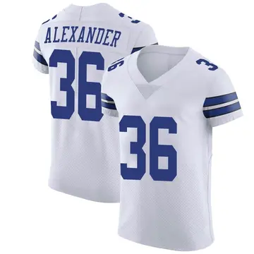 Nike Mackensie Alexander Men's Elite Dallas Cowboys White Vapor Untouchable Jersey