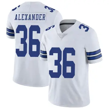 Nike Mackensie Alexander Men's Limited Dallas Cowboys White Vapor Untouchable Jersey