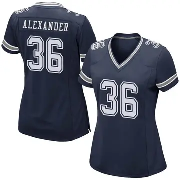 Nike Mackensie Alexander Women's Game Dallas Cowboys Navy Team Color Jersey