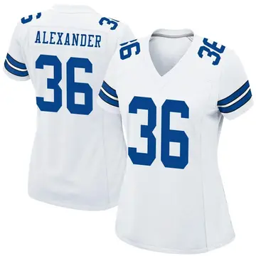 Nike Mackensie Alexander Women's Game Dallas Cowboys White Jersey