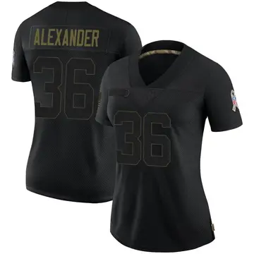 Nike Mackensie Alexander Women's Limited Dallas Cowboys Black 2020 Salute To Service Jersey