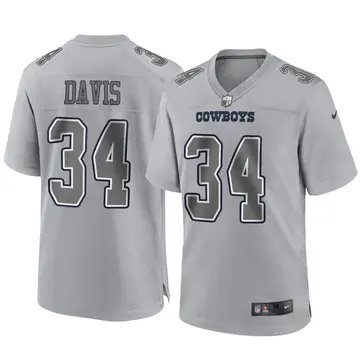 Nike Malik Davis Men's Game Dallas Cowboys Gray Atmosphere Fashion Jersey