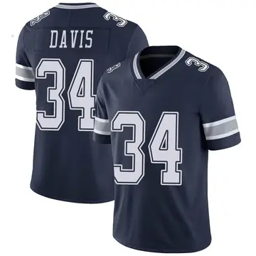 Nike Malik Davis Youth Limited Dallas Cowboys Navy Team Color Vapor Untouchable Jersey