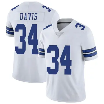 Nike Malik Davis Youth Limited Dallas Cowboys White Vapor Untouchable Jersey