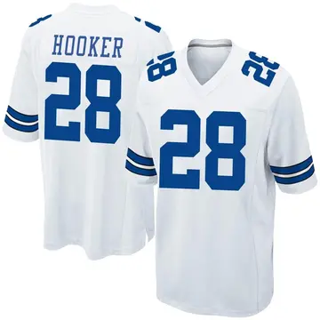 Nike Malik Hooker Men's Game Dallas Cowboys White Jersey