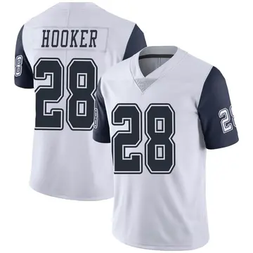 Nike Malik Hooker Men's Limited Dallas Cowboys White Color Rush Vapor Untouchable Jersey