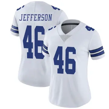 Nike Malik Jefferson Women's Limited Dallas Cowboys White Vapor Untouchable Jersey