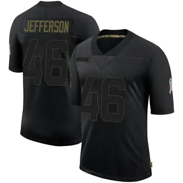 Nike Malik Jefferson Youth Limited Dallas Cowboys Black 2020 Salute To Service Jersey