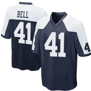 Nike Markquese Bell Men's Game Dallas Cowboys Navy Blue Throwback Jersey