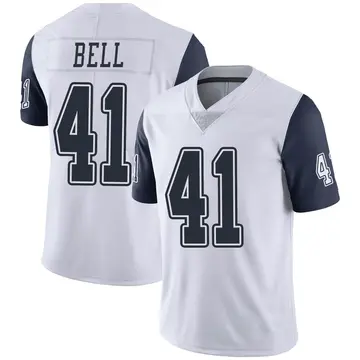 Nike Markquese Bell Men's Limited Dallas Cowboys White Color Rush Vapor Untouchable Jersey