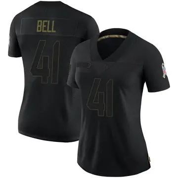 Nike Markquese Bell Women's Limited Dallas Cowboys Black 2020 Salute To Service Jersey