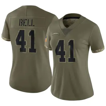 Nike Markquese Bell Women's Limited Dallas Cowboys Olive 2022 Salute To Service Jersey