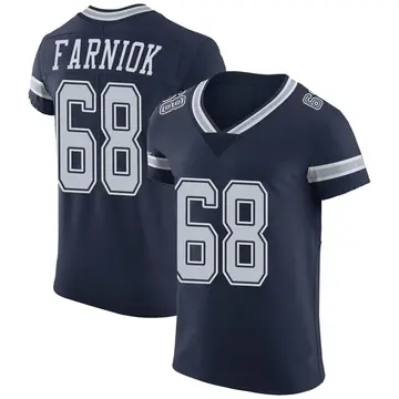 Nike Matt Farniok Men's Elite Dallas Cowboys Navy Team Color Vapor Untouchable Jersey