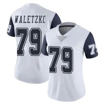 Nike Matt Waletzko Women's Limited Dallas Cowboys White Color Rush Vapor Untouchable Jersey