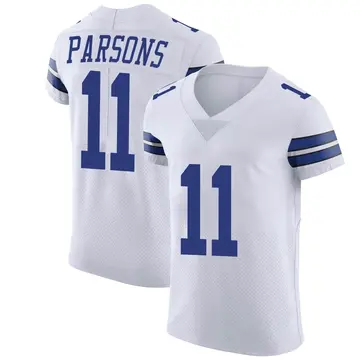 Nike Micah Parsons Men's Elite Dallas Cowboys White Vapor Untouchable Jersey