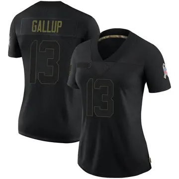 Nike Michael Gallup Women's Limited Dallas Cowboys Black 2020 Salute To Service Jersey