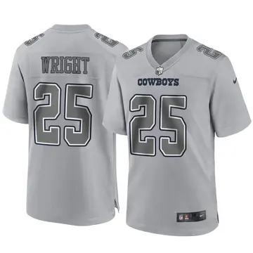 Nike Nahshon Wright Men's Game Dallas Cowboys Gray Atmosphere Fashion Jersey