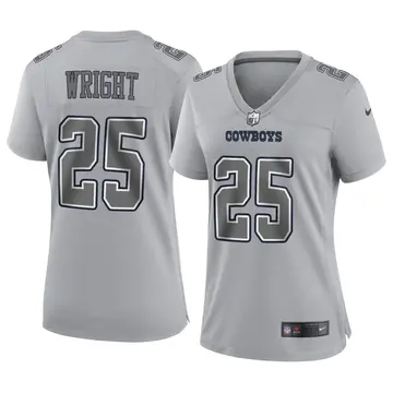 Nike Nahshon Wright Women's Game Dallas Cowboys Gray Atmosphere Fashion Jersey