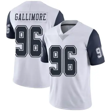 Nike Neville Gallimore Youth Limited Dallas Cowboys White Color Rush Vapor Untouchable Jersey