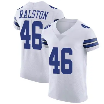 Nike Nick Ralston Men's Elite Dallas Cowboys White Vapor Untouchable Jersey
