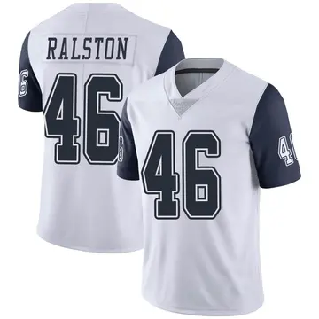 Nike Nick Ralston Men's Limited Dallas Cowboys White Color Rush Vapor Untouchable Jersey