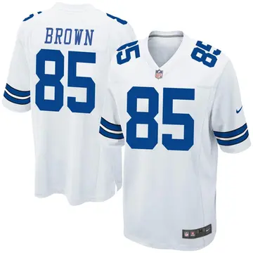 Nike Noah Brown Men's Game Dallas Cowboys White Jersey