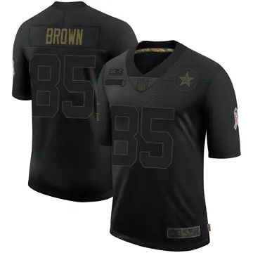 Nike Noah Brown Men's Limited Dallas Cowboys Black 2020 Salute To Service Jersey