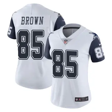 Nike Noah Brown Women's Limited Dallas Cowboys White Color Rush Vapor Untouchable Jersey