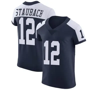Nike Roger Staubach Men's Elite Dallas Cowboys Navy Alternate Vapor Untouchable Jersey