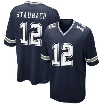 Nike Roger Staubach Youth Game Dallas Cowboys Navy Team Color Jersey