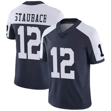 Nike Roger Staubach Youth Limited Dallas Cowboys Navy Alternate Vapor Untouchable Jersey