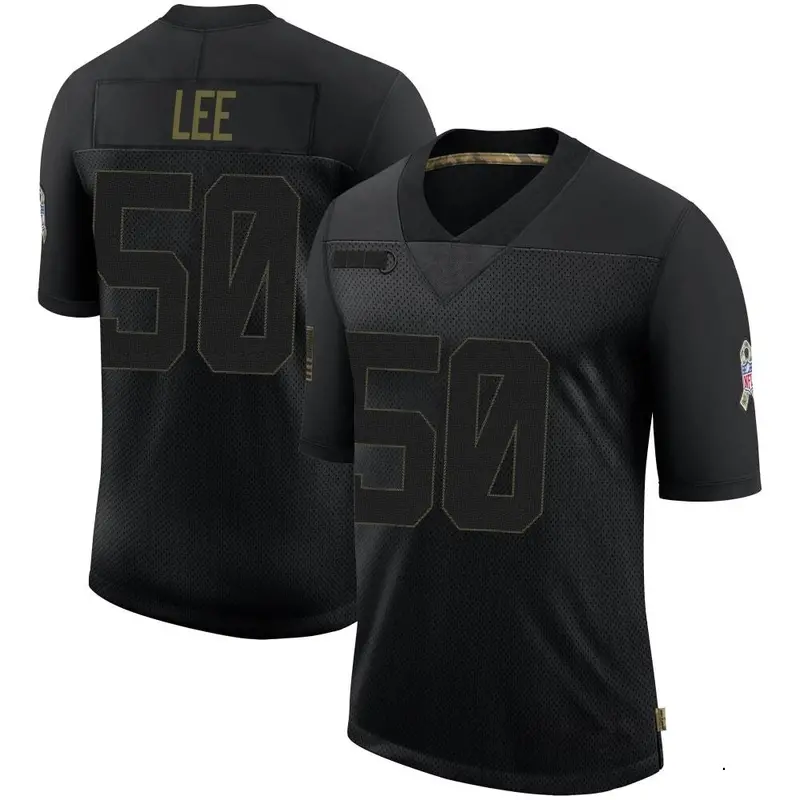 Nike Sean Lee Men's Limited Dallas Cowboys Black 2020 Salute To Service Jersey