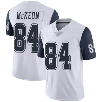 Nike Sean McKeon Men's Limited Dallas Cowboys White Color Rush Vapor Untouchable Jersey